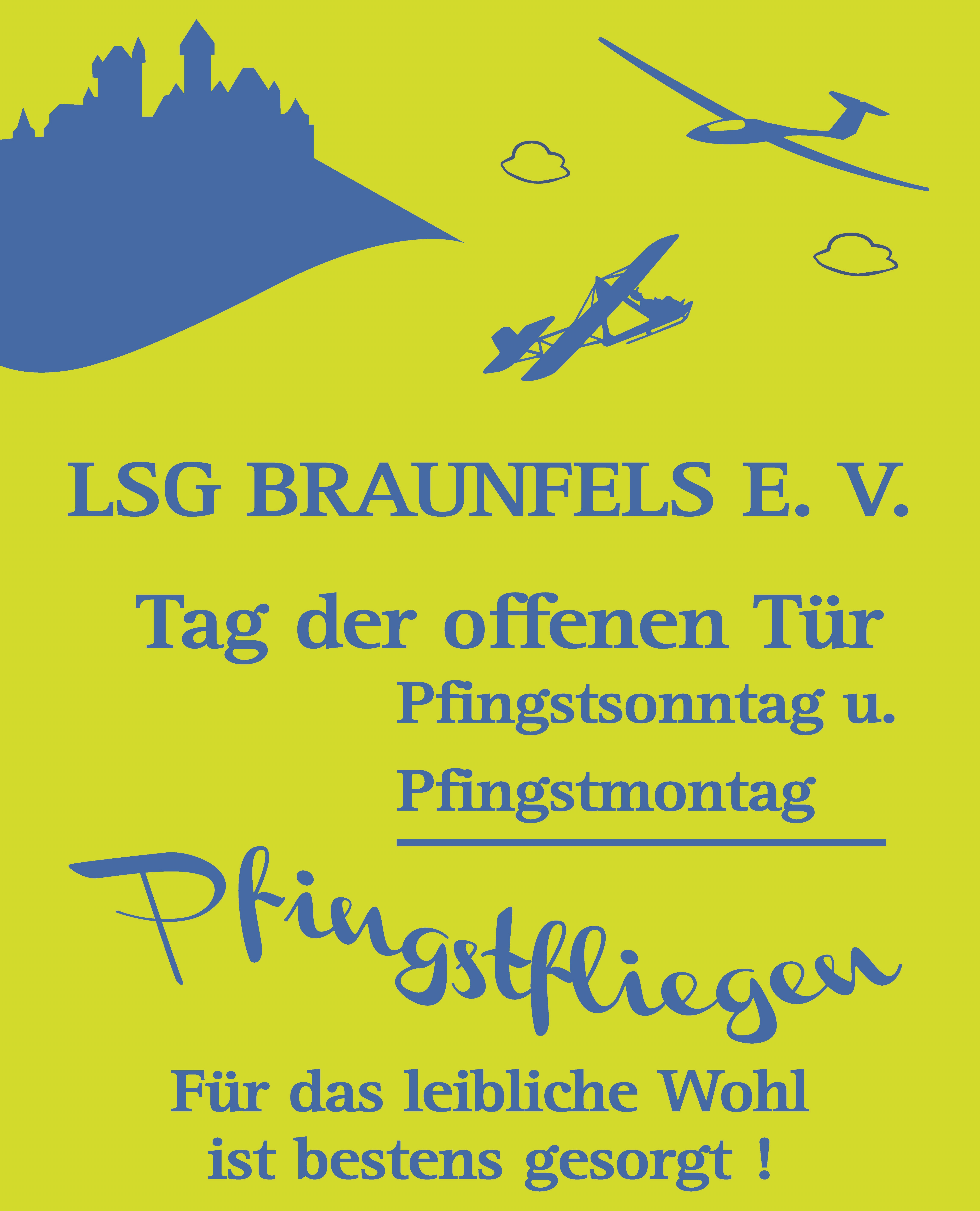Pfingstfliegen Plakat